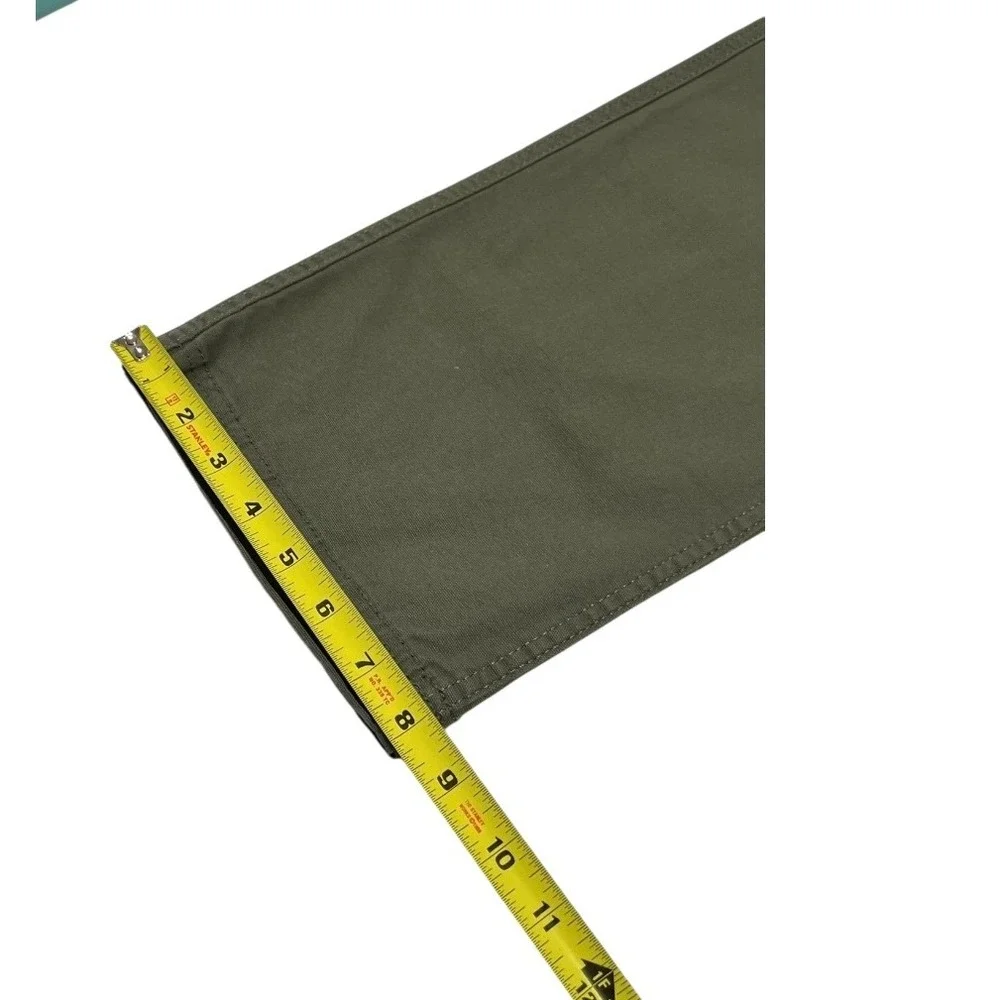 NWT Eddie Bauer Men's 38x34‎ Green Canvas Utility Workwear Pants Trousers